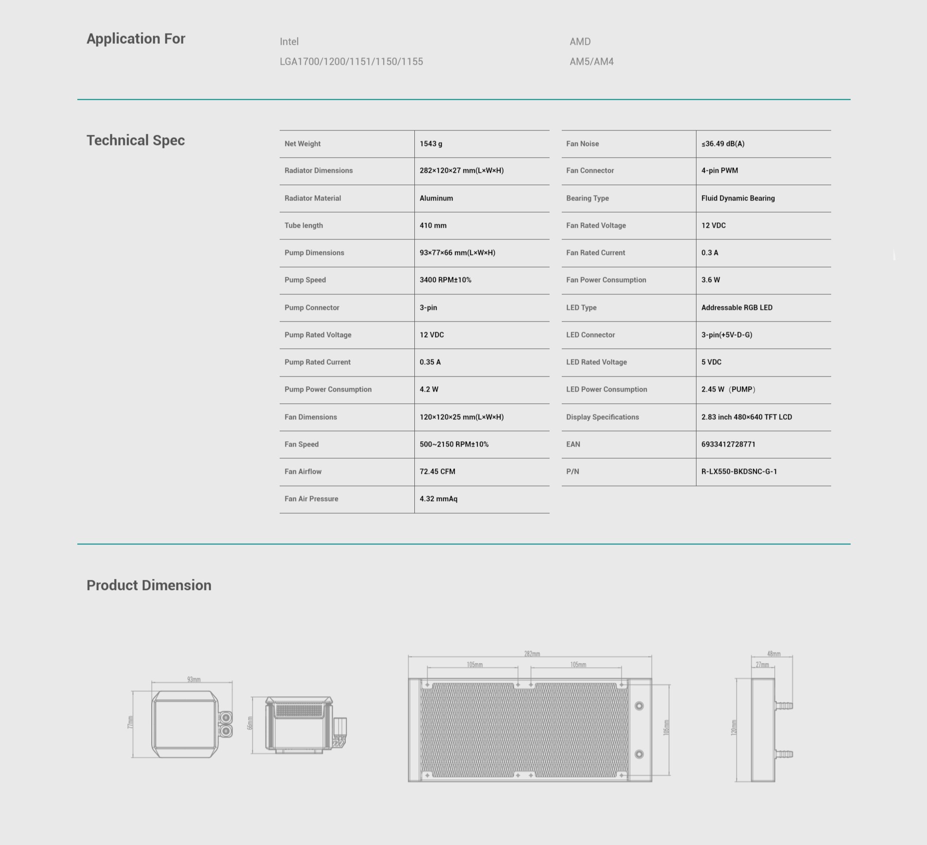 A large marketing image providing additional information about the product DeepCool MYSTIQUE 240 AIO Liquid CPU Cooler - Black - Additional alt info not provided